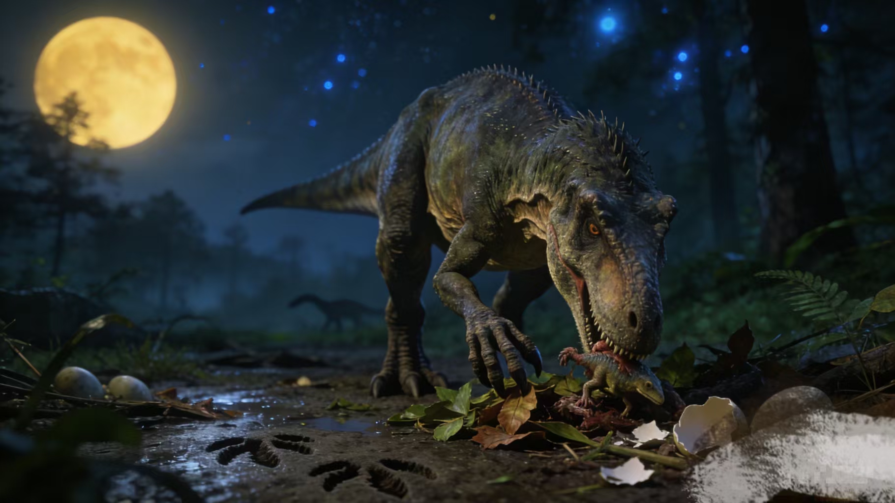 恐龙岛·晨光觅食