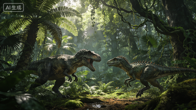 龙岛异兽生态探秘，恐龙岛的史前生存画卷